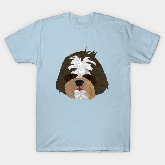 Geometric Shih Tzu T-Shirt by Geometrico22